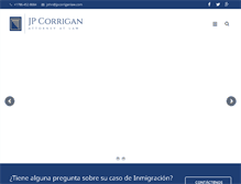 Tablet Screenshot of jpcorriganlaw.com